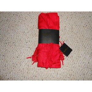 Nicole’s Boutique Pashmina Style Scarf-Shaw-Cape-Drape-Wrap RED NWT Great Gift